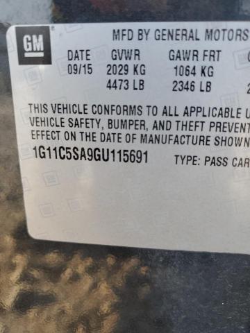 1G11C5SA9GU115691 - 2016 CHEVROLET MALIBU LIM LT 灰色 照片 13