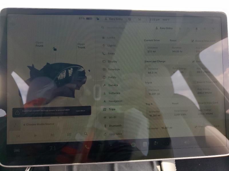 7SAYGDEE9SA351696 - 2025 TESLA MODEL Y GRAY photo 9