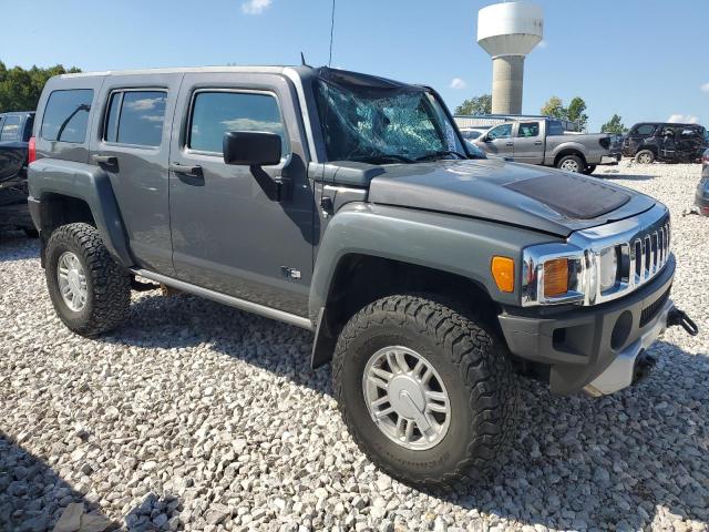 5GTEN13E498117138 - 2009 HUMMER H3 GRAY photo 4