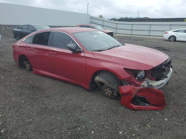 1HGCV1F34MA066655 - 2021 HONDA ACCORD SPORT RED photo 4