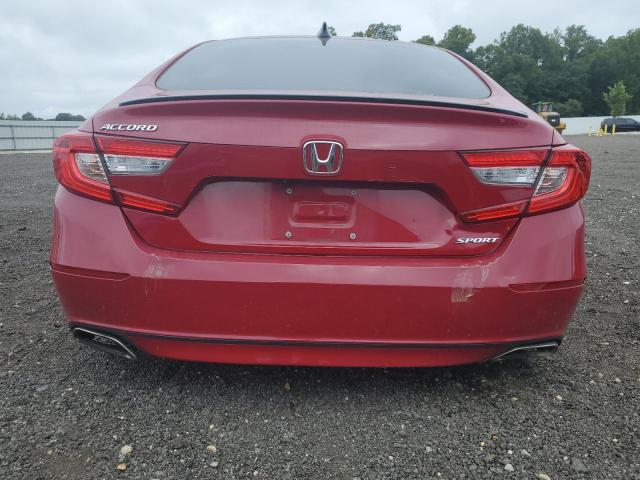 1HGCV1F34MA066655 - 2021 HONDA ACCORD SPORT RED photo 6