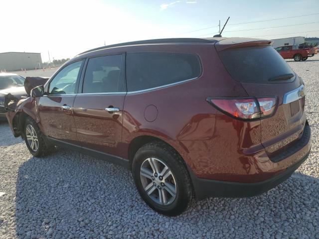 1GNKRGKDXFJ223650 - 2015 CHEVROLET TRAVERSE LT RED photo 2