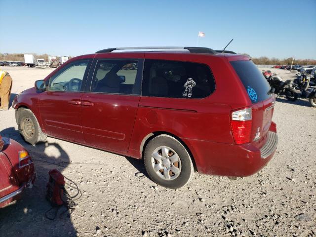 KNDMG4C30A6341598 - 2010 KIA SEDONA LX RED photo 2