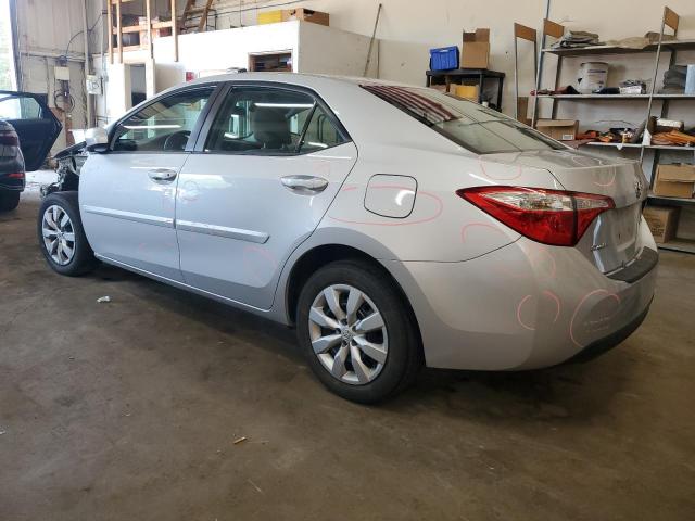 2T1BURHE2GC705786 - 2016 TOYOTA COROLLA L SILVER photo 2