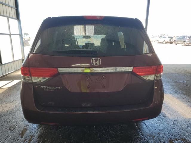5FNRL5H61GB108319 - 2016 HONDA ODYSSEY EXL MAROON photo 6