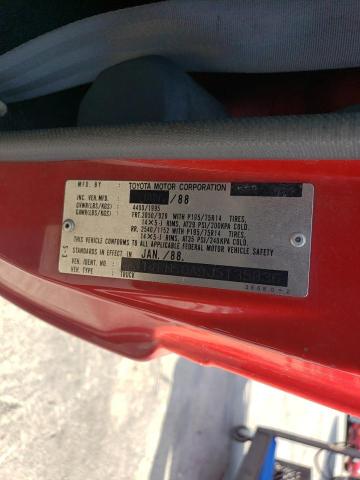 JT4RN50A9J5135836 - 1988 TOYOTA PICKUP 1/2 TON RN50 RED photo 12