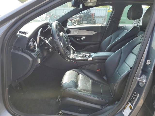 55SWF4KB2HU186831 - 2017 MERCEDES-BENZ C 300 4MATIC GRAY photo 7