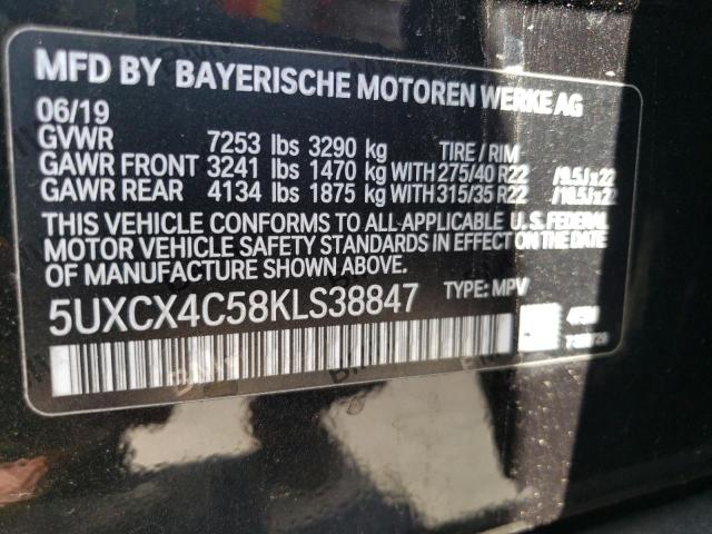 5UXCX4C58KLS38847 - 2019 BMW X7 XDRIVE50I BLACK photo 13