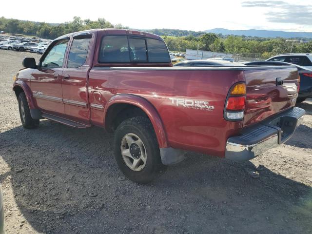 5TBBT48151S179955 - 2001 TOYOTA TUNDRA ACCESS CAB LIMITED RED photo 2