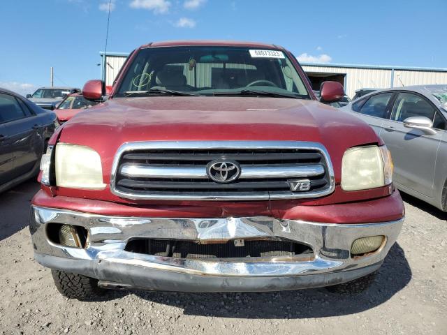 5TBBT48151S179955 - 2001 TOYOTA TUNDRA ACCESS CAB LIMITED RED photo 5