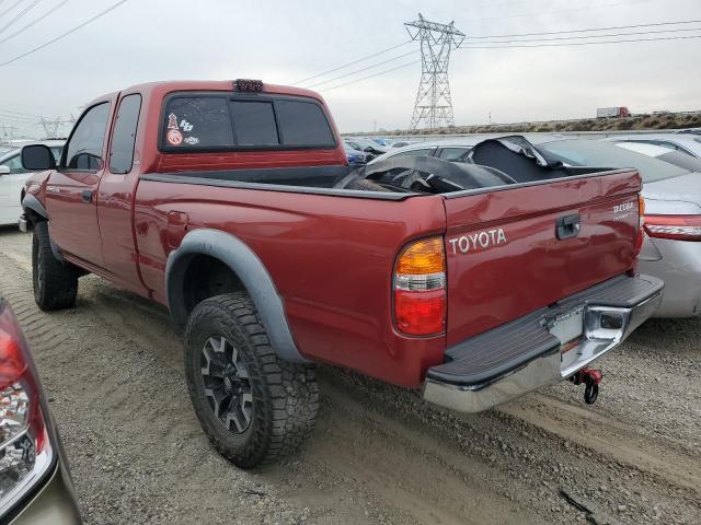 5TESN92NX2Z109835 - 2002 TOYOTA TACOMA XTRACAB PRERUNNER წითელი ფოტო 2