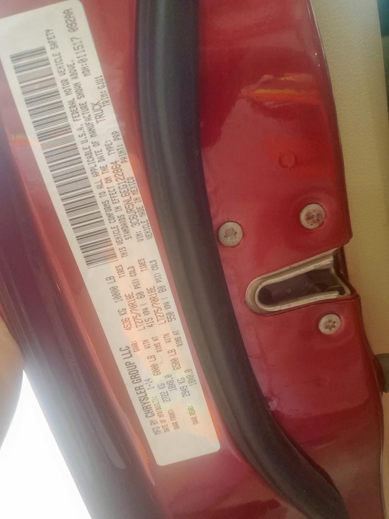 3C6UR5NL6EG122864 - 2014 RAM 2500 LARAMIE მუქწითელი ფოტო 12