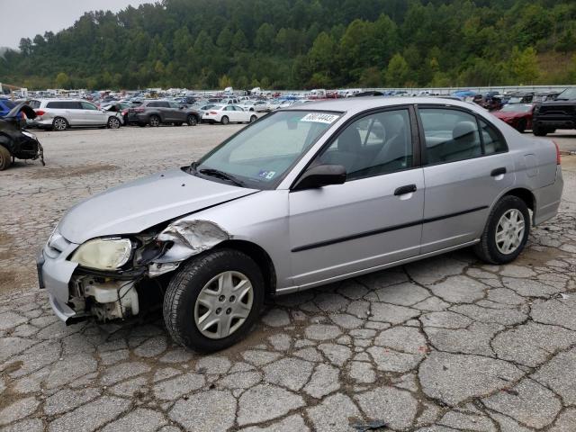 1HGES16314L009092 - 2004 HONDA CIVIC DX VP SILVER photo 1