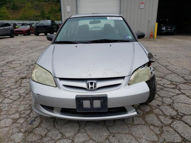 1HGES16314L009092 - 2004 HONDA CIVIC DX VP SILVER photo 5