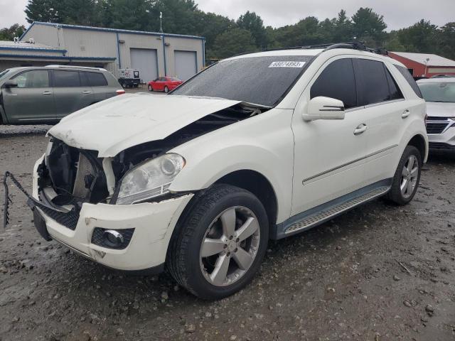 4JGBB8GBXBA722710 - 2011 MERCEDES-BENZ ML 350 4MATIC WHITE photo 1