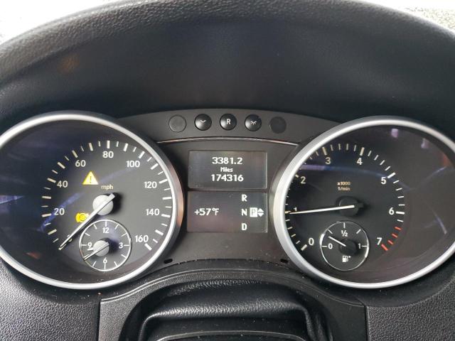 4JGBB8GBXBA722710 - 2011 MERCEDES-BENZ ML 350 4MATIC WHITE photo 9