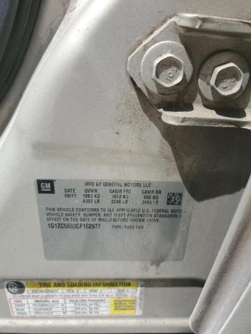 1G1ZC5E03CF162977 - 2012 CHEVROLET MALIBU 1LT Світло-коричневий фото 12