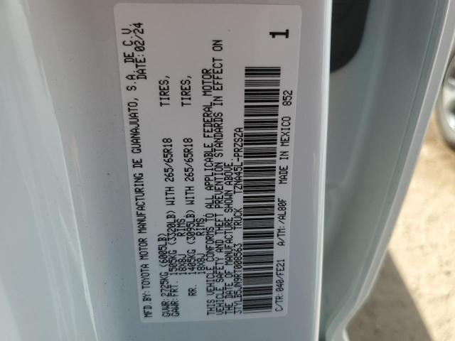3TYLB5JN9RT008563 - 2024 TOYOTA TACOMA DOUBLE CAB თეთრი ფოტო 12