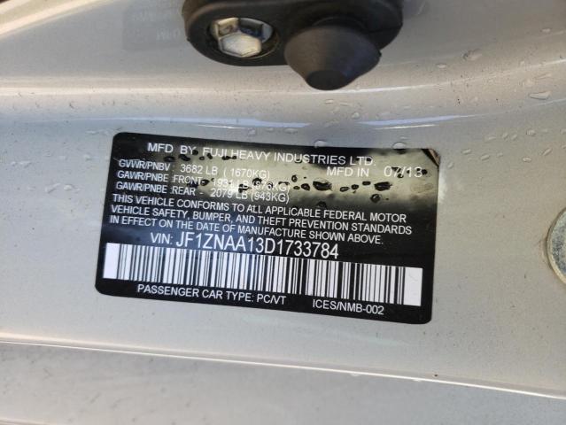 JF1ZNAA13D1733784 - 2013 TOYOTA SCION FR-S 银色 照片 12