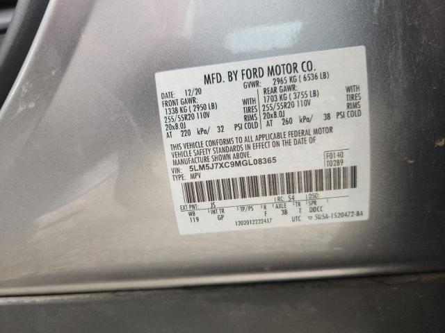 5LM5J7XC9MGL08365 - 2021 LINCOLN AVIATOR RESERVE 银色 照片 13