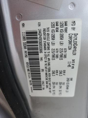 1A4GP45R36B593806 - 2006 CHRYSLER TOWN & COU ვერცხლისფერი ფოტო 13