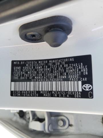 5YFS4RCE8LP025814 - 2020 TOYOTA COROLLA SE Білий фото 12