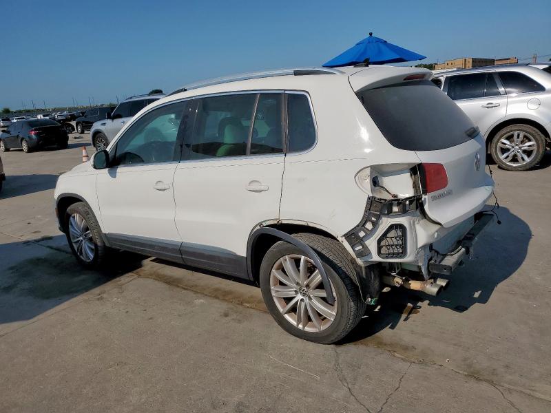 WVGBV7AX1CW585490 - 2012 VOLKSWAGEN TIGUAN S WHITE photo 2