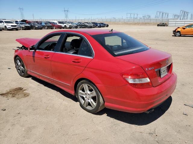 WDDGF5EBXBR143045 - 2011 MERCEDES-BENZ C 300 RED photo 2