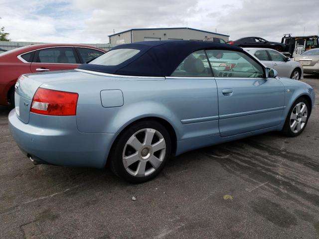 WAUAC48H36K008942 - 2006 AUDI A4 1.8 CABRIOLET BLUE photo 3