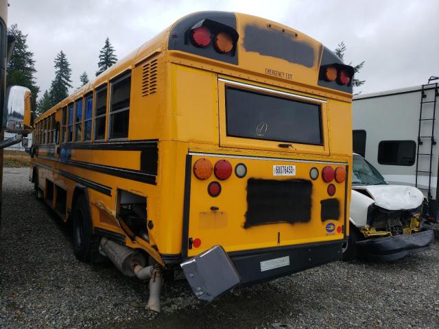 1BABNBCA4HF330351 - 2017 BLUE BIRD SCHOOL BUS YELLOW photo 2