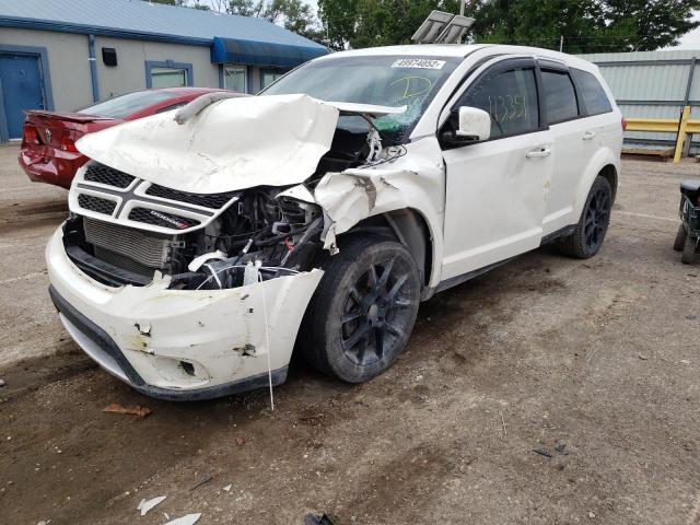 3C4PDDEG6FT684547 - 2015 DODGE JOURNEY R/T WHITE photo 2