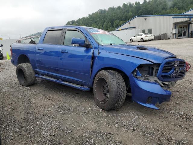 1C6RR7MT5JS135742 - 2018 RAM 1500 SPORT BLUE photo 4