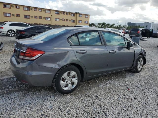 19XFB2F57EE014821 - 2014 HONDA CIVIC LX GRAY photo 3