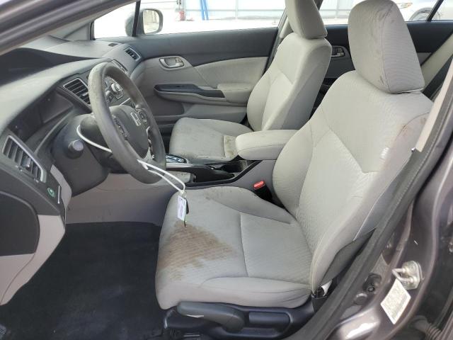 19XFB2F57EE014821 - 2014 HONDA CIVIC LX GRAY photo 7