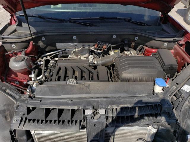 1V2MR2CA7KC580130 - 2019 VOLKSWAGEN ATLAS SEL RED photo 12