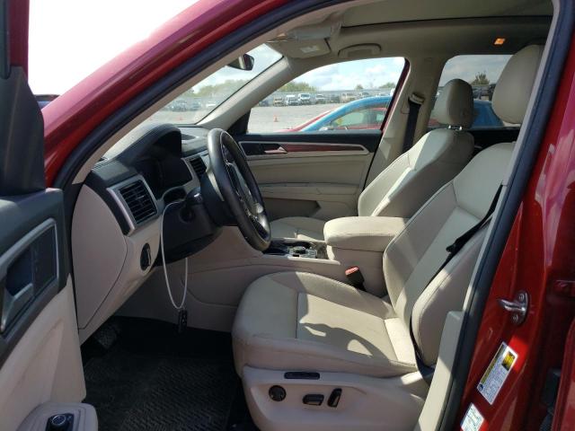 1V2MR2CA7KC580130 - 2019 VOLKSWAGEN ATLAS SEL RED photo 7