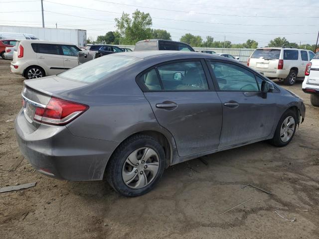 19XFB2F54DE074909 - 2013 HONDA CIVIC LX GRAY photo 3