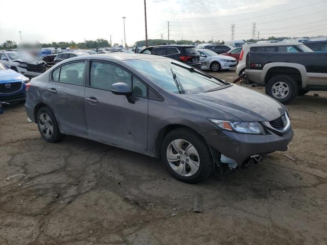19XFB2F54DE074909 - 2013 HONDA CIVIC LX GRAY photo 4