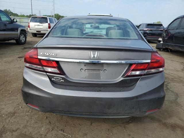 19XFB2F54DE074909 - 2013 HONDA CIVIC LX GRAY photo 6