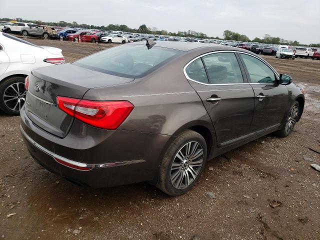 KNALN4D74E5119643 - 2014 KIA CADENZA PREMIUM GRAY photo 3