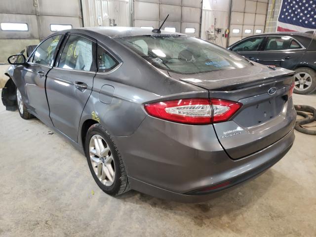 3FA6P0H79DR250503 - 2013 FORD FUSION SE GRAY photo 3