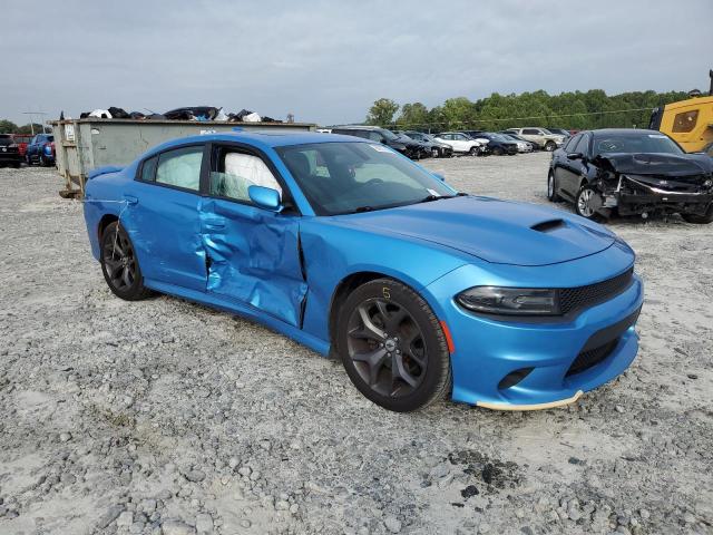 2C3CDXHG3KH546614 - 2019 DODGE CHARGER GT BLUE photo 4