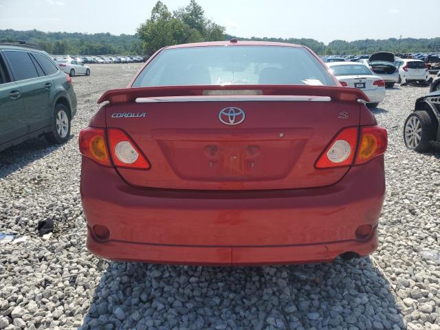 1NXBU40E89Z065955 - 2009 TOYOTA COROLLA BASE أحمر صورة 6