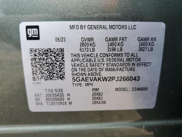 5GAEVAKW2PJ266043 - 2023 BUICK ENCLAVE ESSENCE 绿色 照片 14