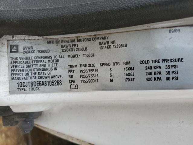 1GCJTBDE6A8105268 - 2010 CHEVROLET COLORADO WHITE photo 12