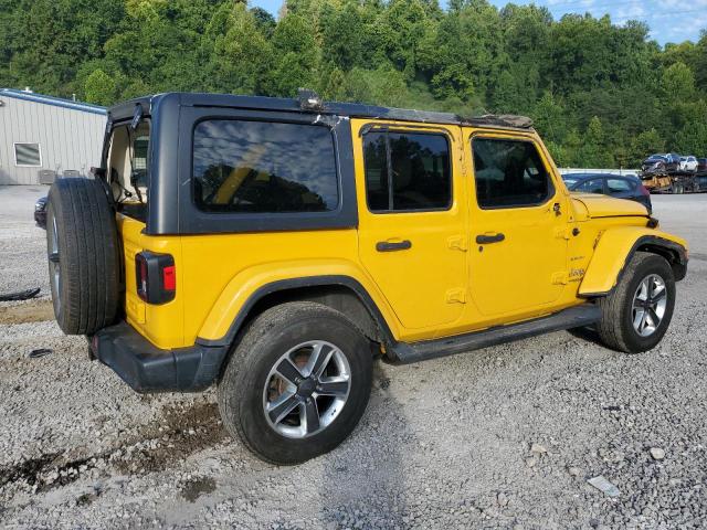 1C4HJXEN4KW624350 - 2019 JEEP WRANGLER U SAHARA Gelb Foto 3