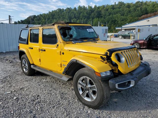 1C4HJXEN4KW624350 - 2019 JEEP WRANGLER U SAHARA Gelb Foto 4