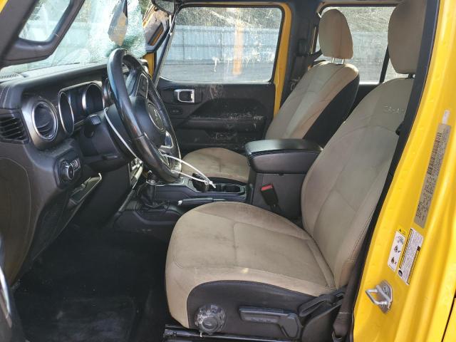 1C4HJXEN4KW624350 - 2019 JEEP WRANGLER U SAHARA Gelb Foto 7