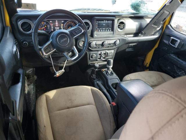 1C4HJXEN4KW624350 - 2019 JEEP WRANGLER U SAHARA Gelb Foto 8