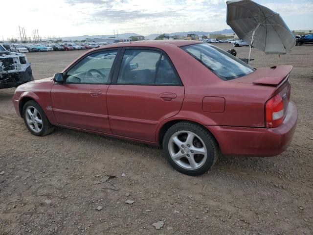 JM1BJ225610475552 - 2001 MAZDA PROTEGE LX RED photo 2